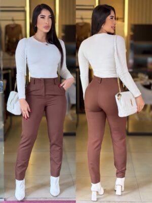 calÇa zara (marrom)