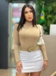 short saia (branco)