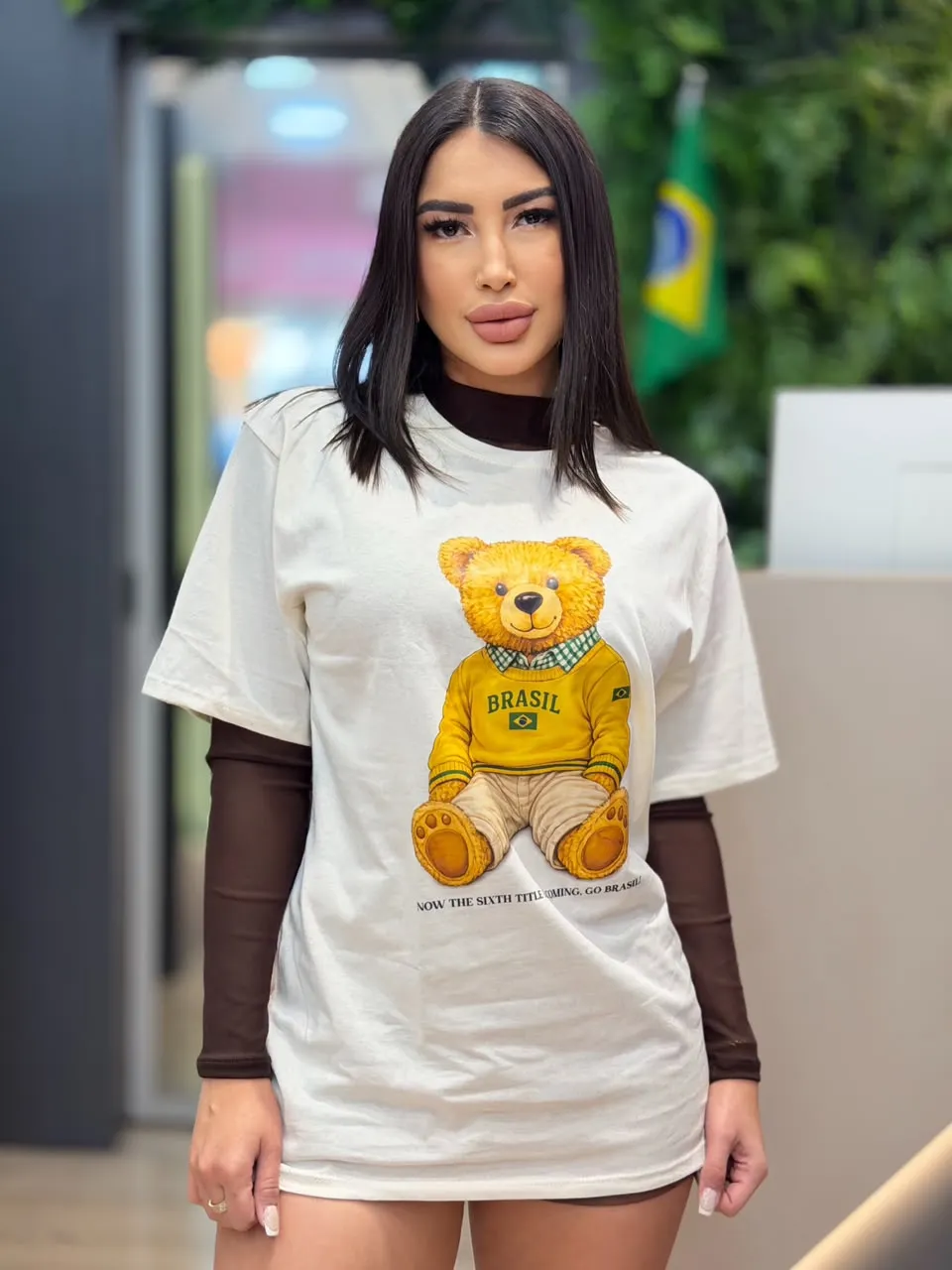 camisÃo brasil (off withe)