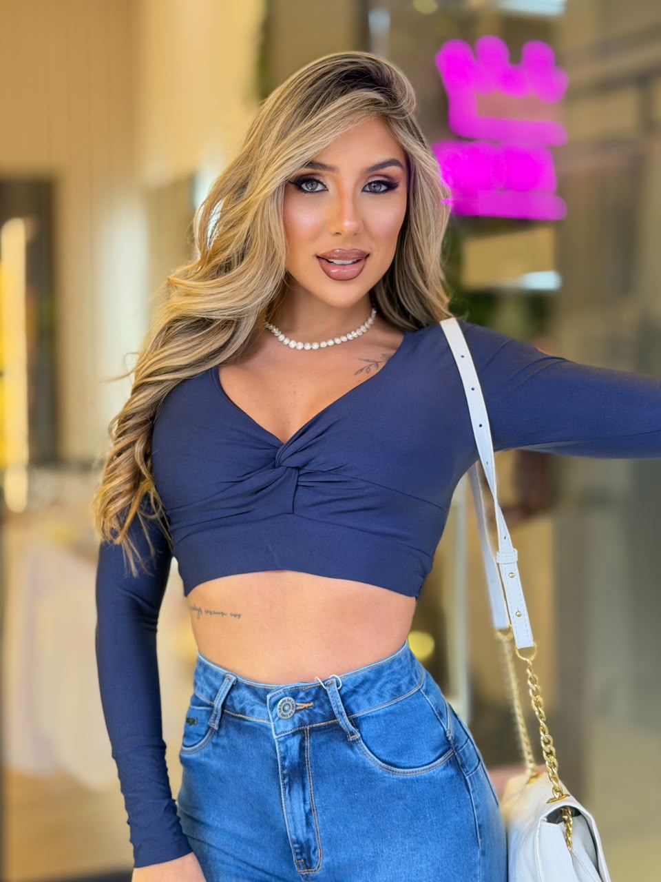 cropped nÓ (azul marinho)