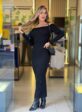 vestido ribana (preto)