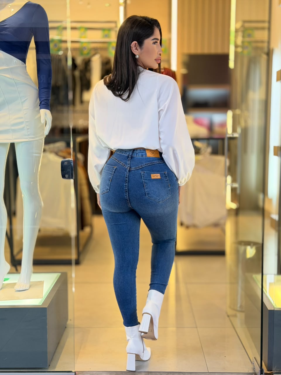 calÇa jeans melinda (lavagem escura) calÇa jeans melinda (lavagem escura)