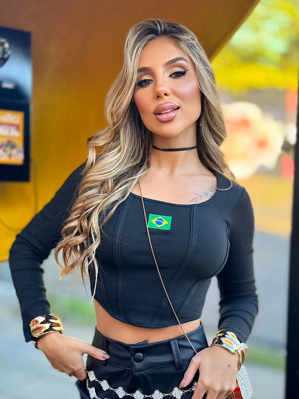 cropped ribana copa (preto)