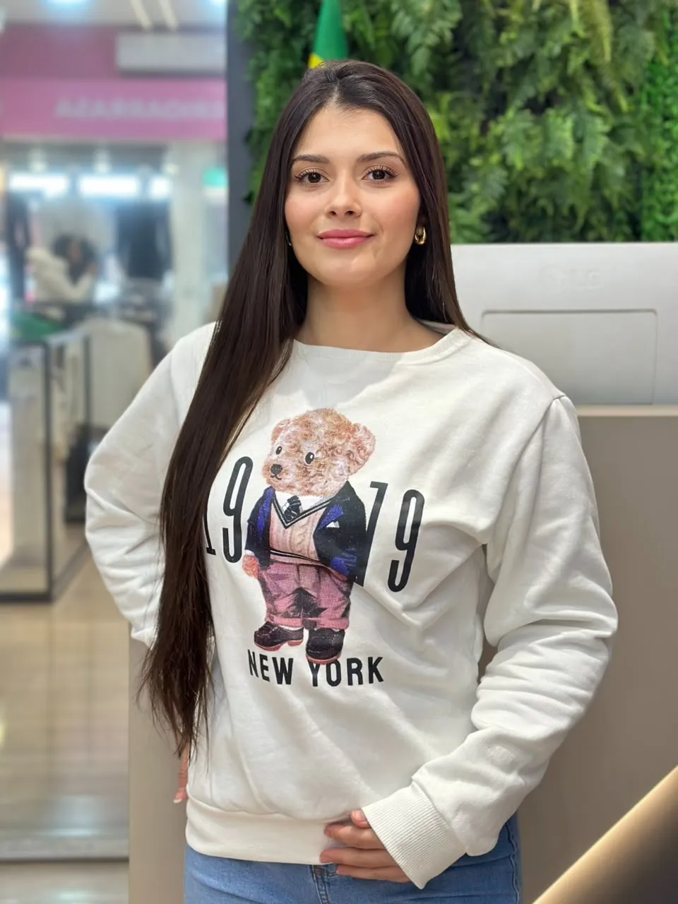 moletom urso (branco)