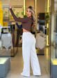 wide leg moletom (off white)