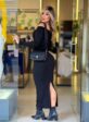 vestido ribana (preto)