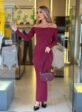 vestido ribana (marsala)