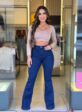 calÇa flare melinda (escura)