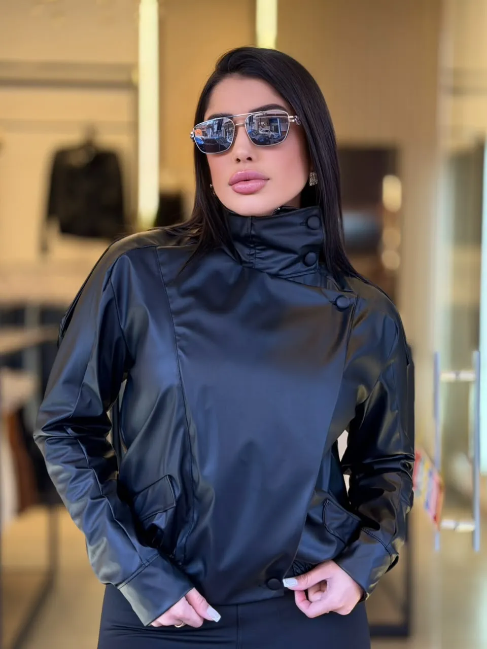 jaqueta zara (preto)